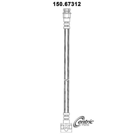 Centric Parts Brake Hose, 150.67312 150.67312